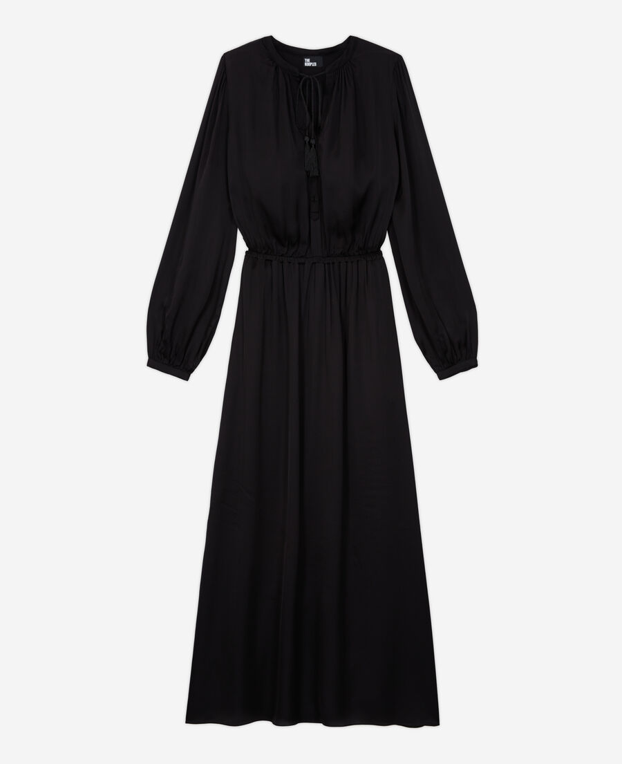 The Kooples FEMME BLACK robe longue noire