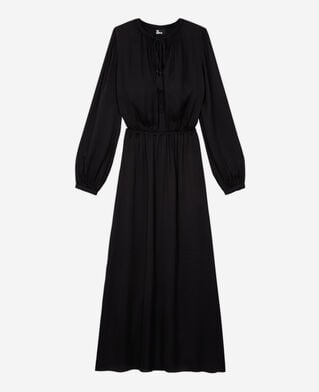 The Kooples FEMME BLACK robe longue noire
