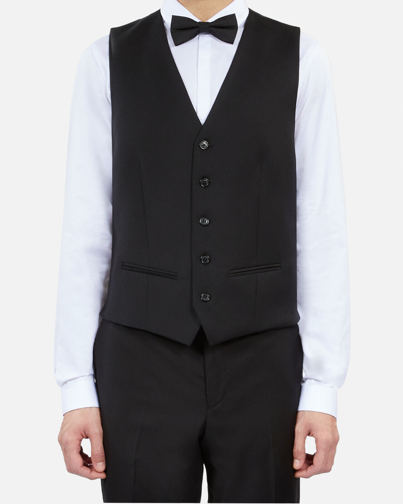 The Kooples HOMME BLACK nœud papillon en soie noir