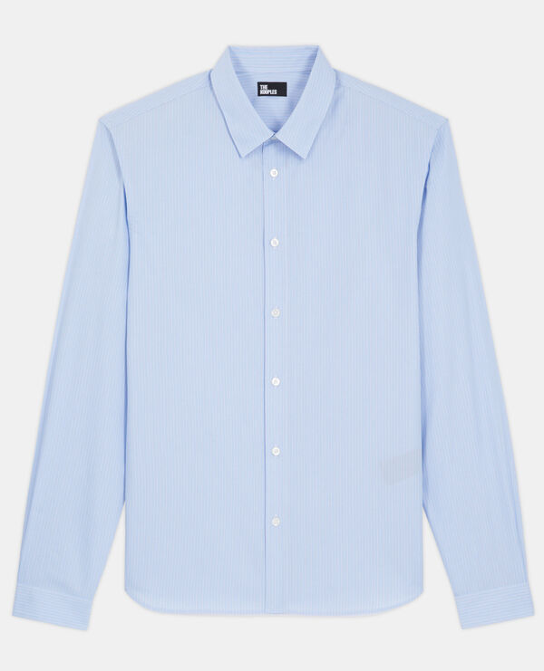 Chemise col classique à rayures