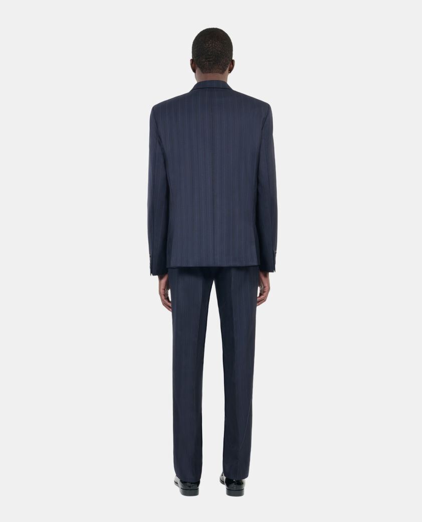 The Kooples HOMME NAVY veste de costume &agrave; rayures bleues