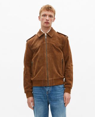 The Kooples MEN CAMEL camel suede jacket