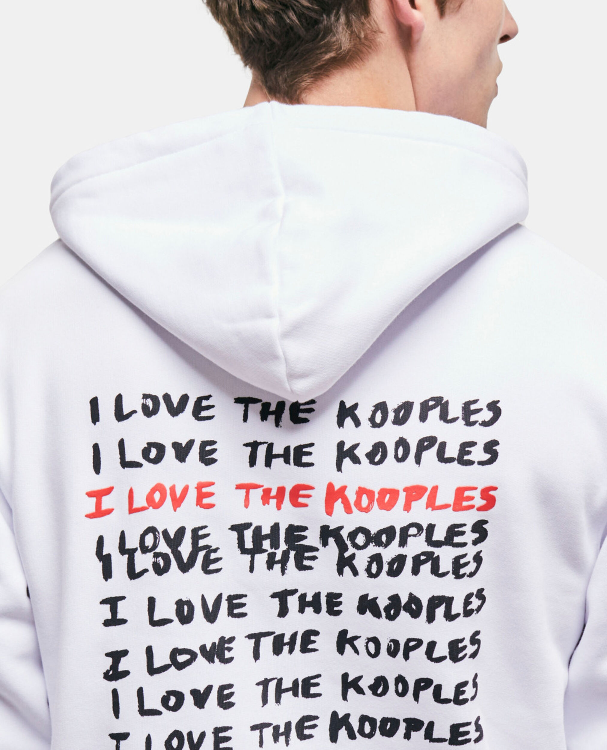 I Love Kooples white sweatshirt, WHITE, hi-res image number null