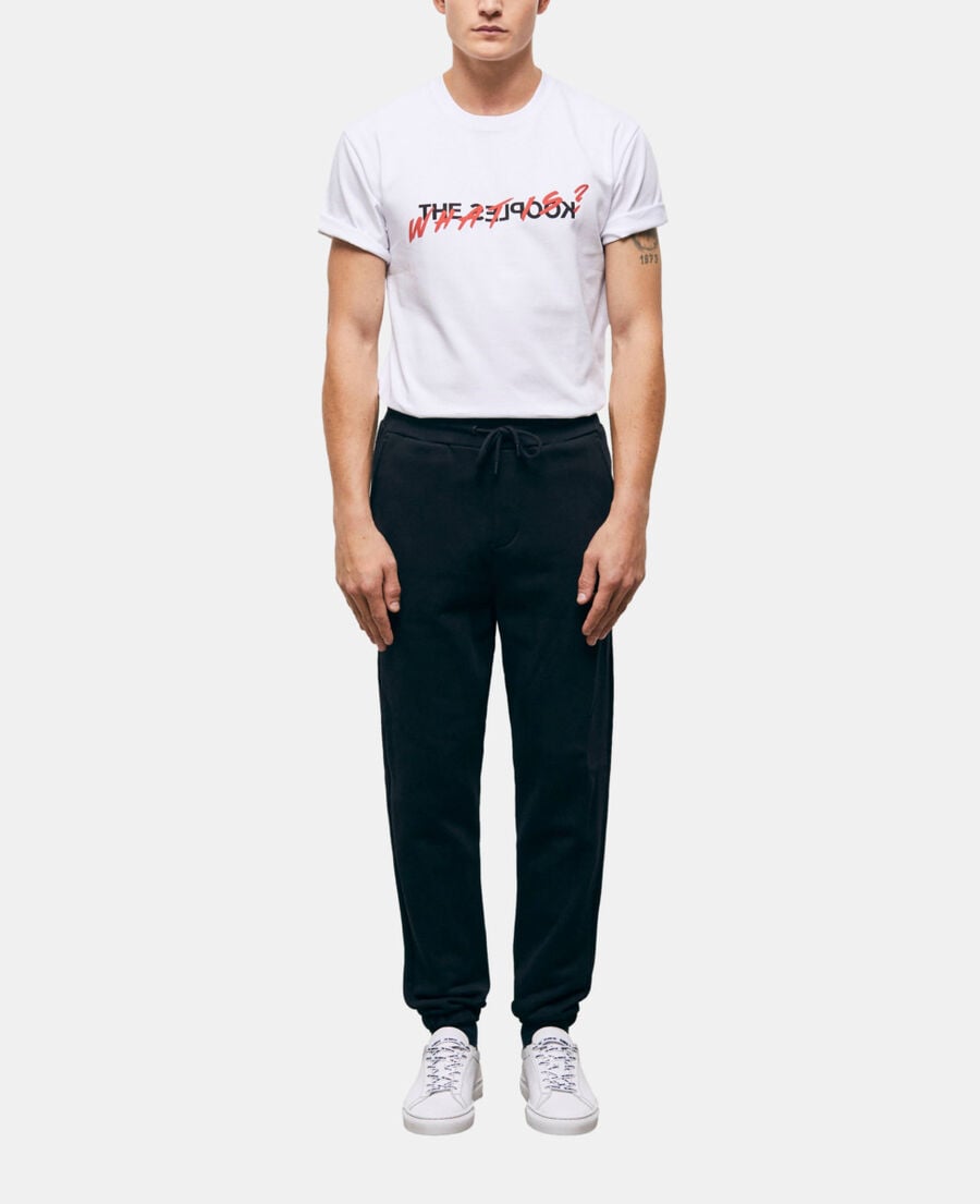 The Kooples H BLACK black joggers with what is print