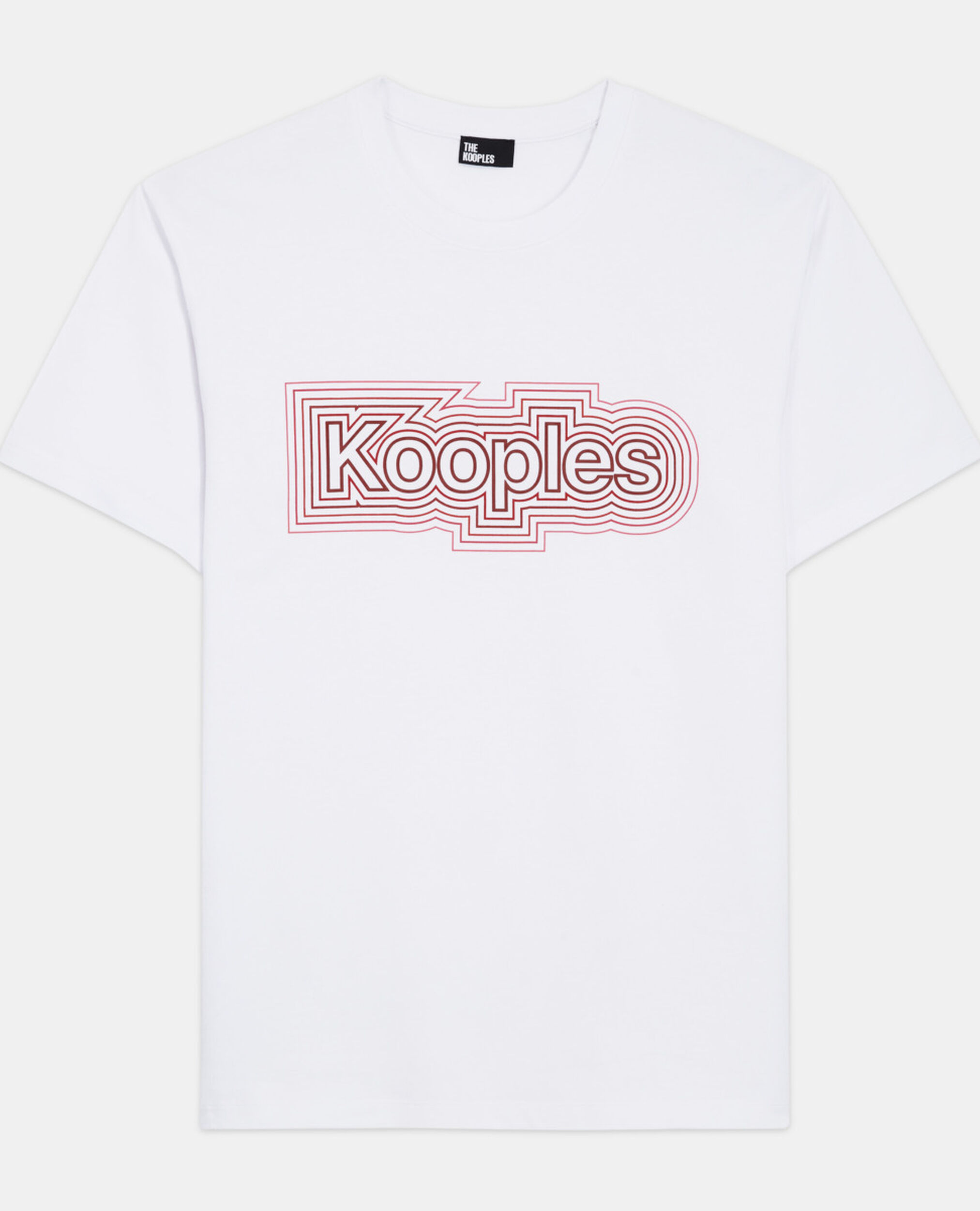 Zweifarbiges T-Shirt mit Siebdruck, RED WHITE, hi-res image number null