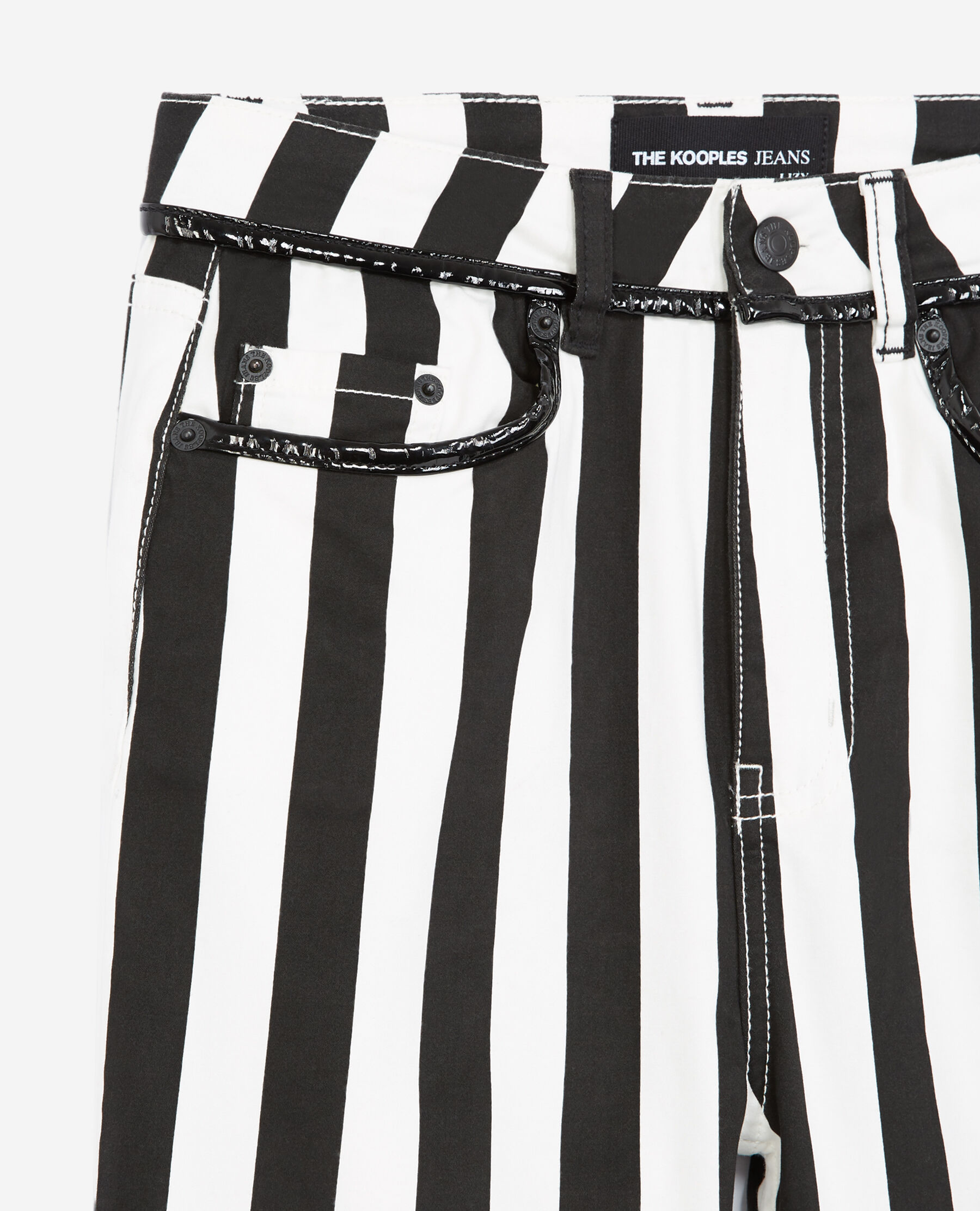 Black striped jeans mens outlet