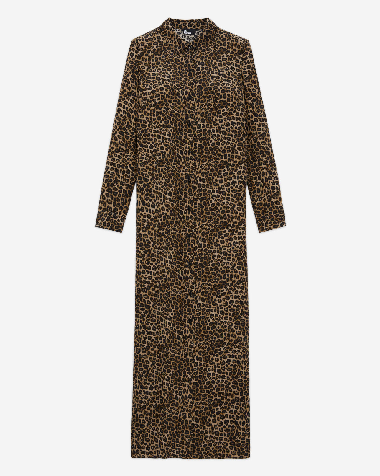 The Kooples WOMEN LEOPARD long leopard print silk dress