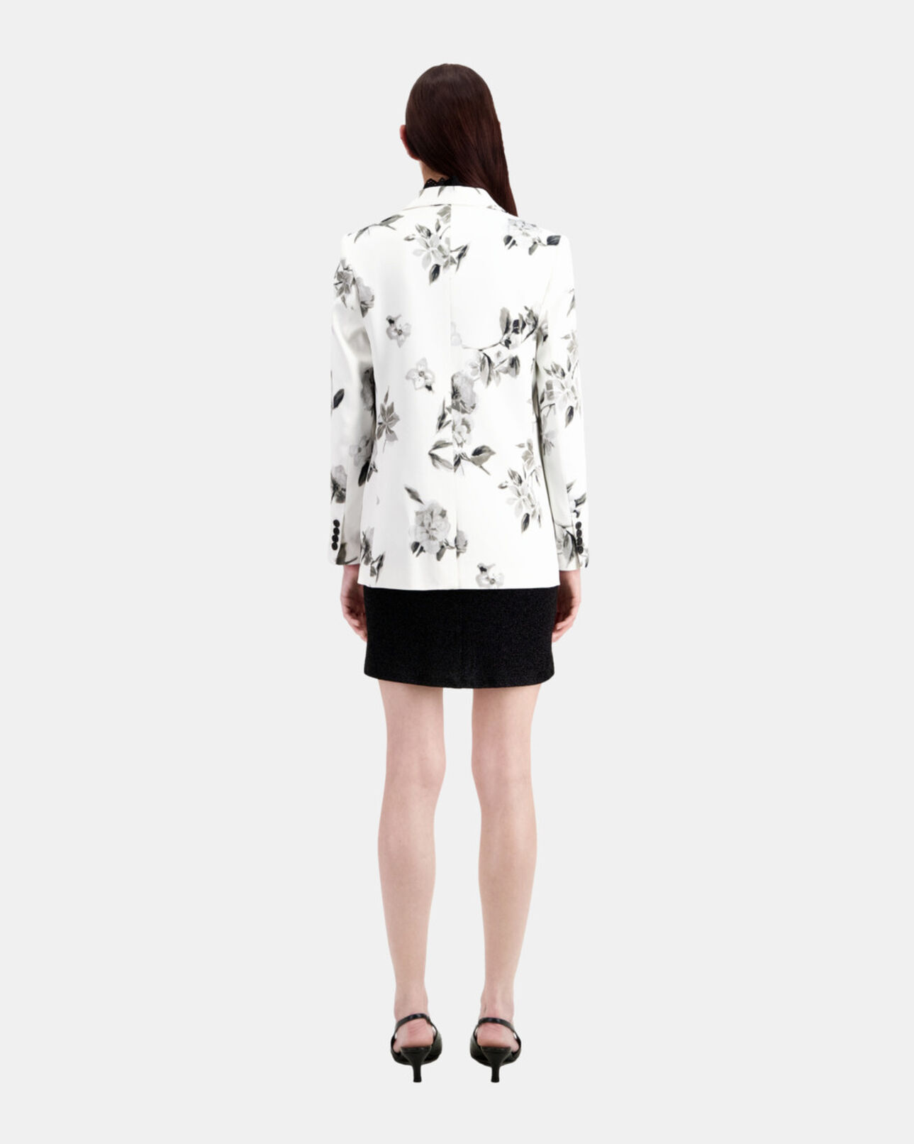 The Kooples FEMME ECRU veste tailleur imprimée