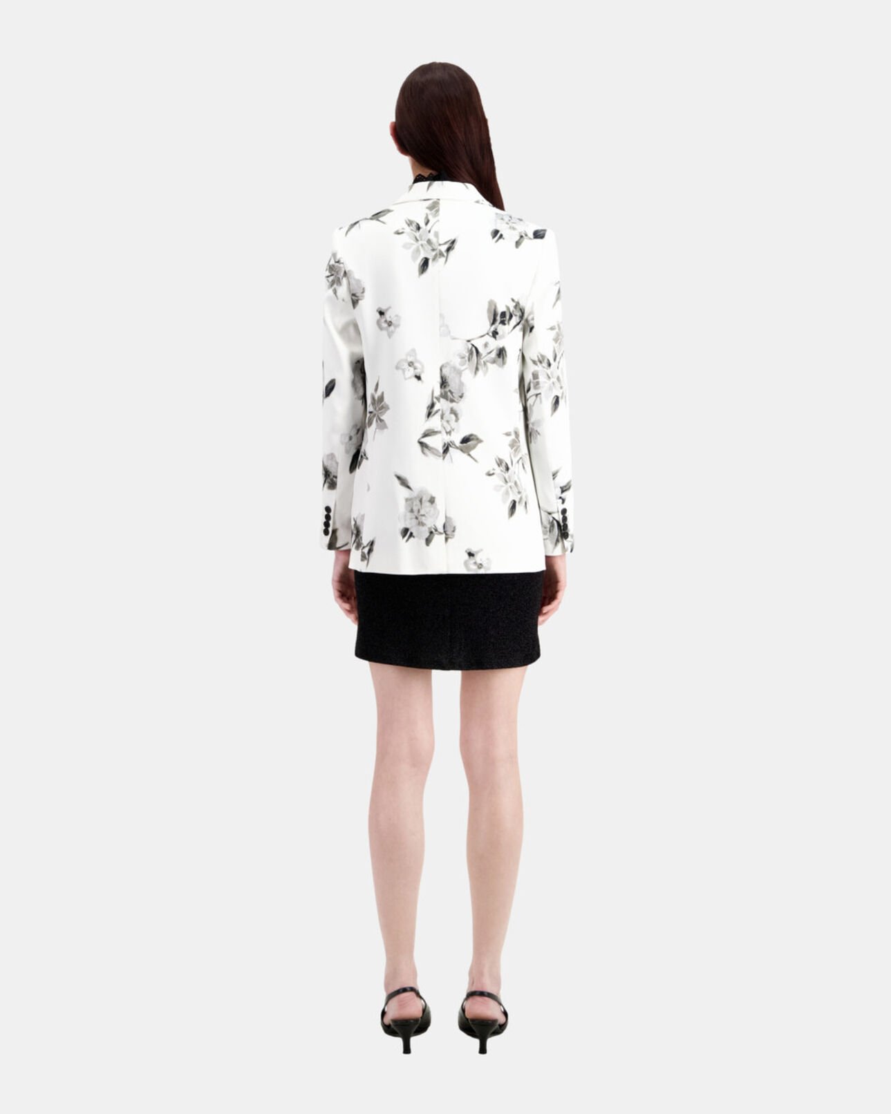 The Kooples FEMME ECRU veste tailleur imprimée
