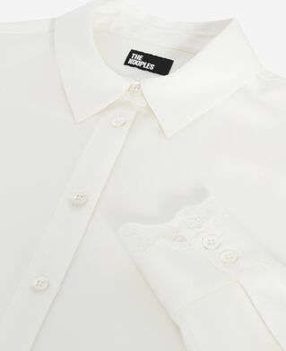 The Kooples WOMEN ECRU unbleached silk shirt