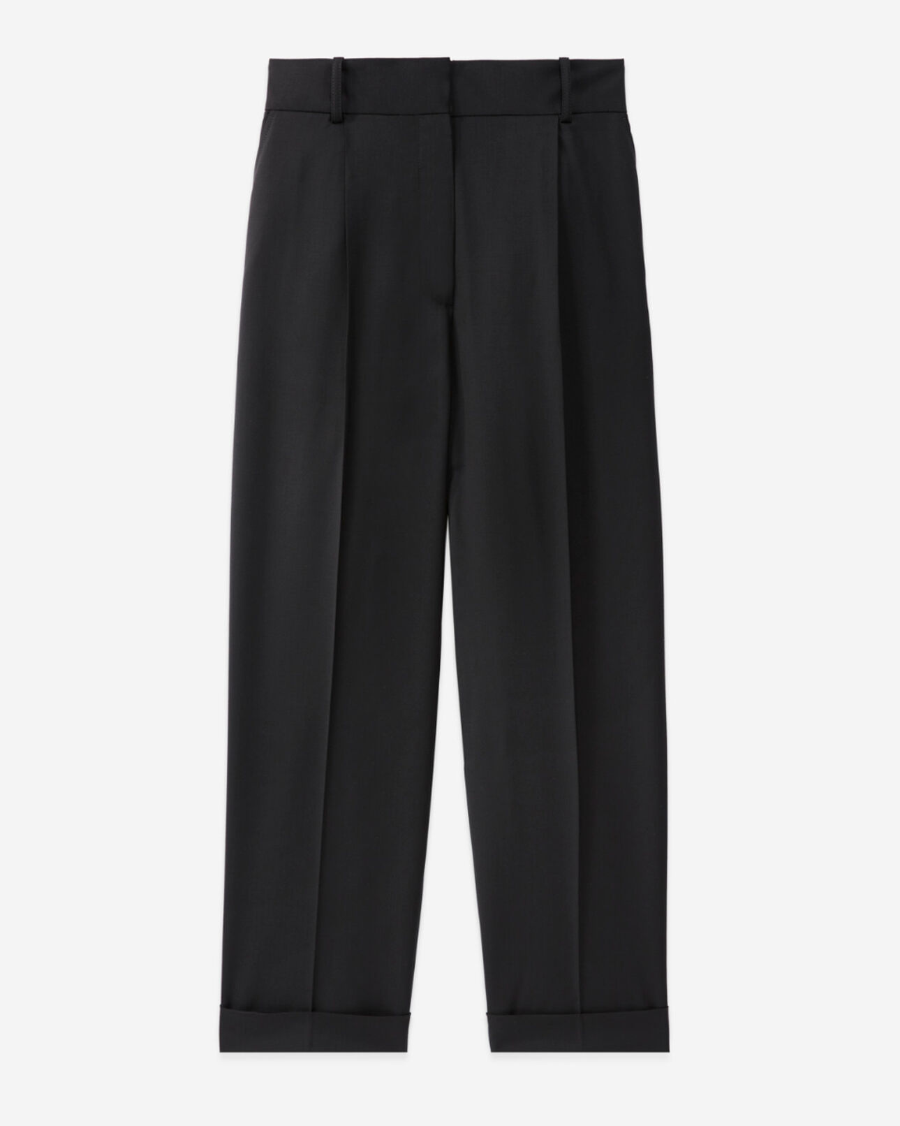 The Kooples WOMEN BLACK loose-fitting wool suit pants