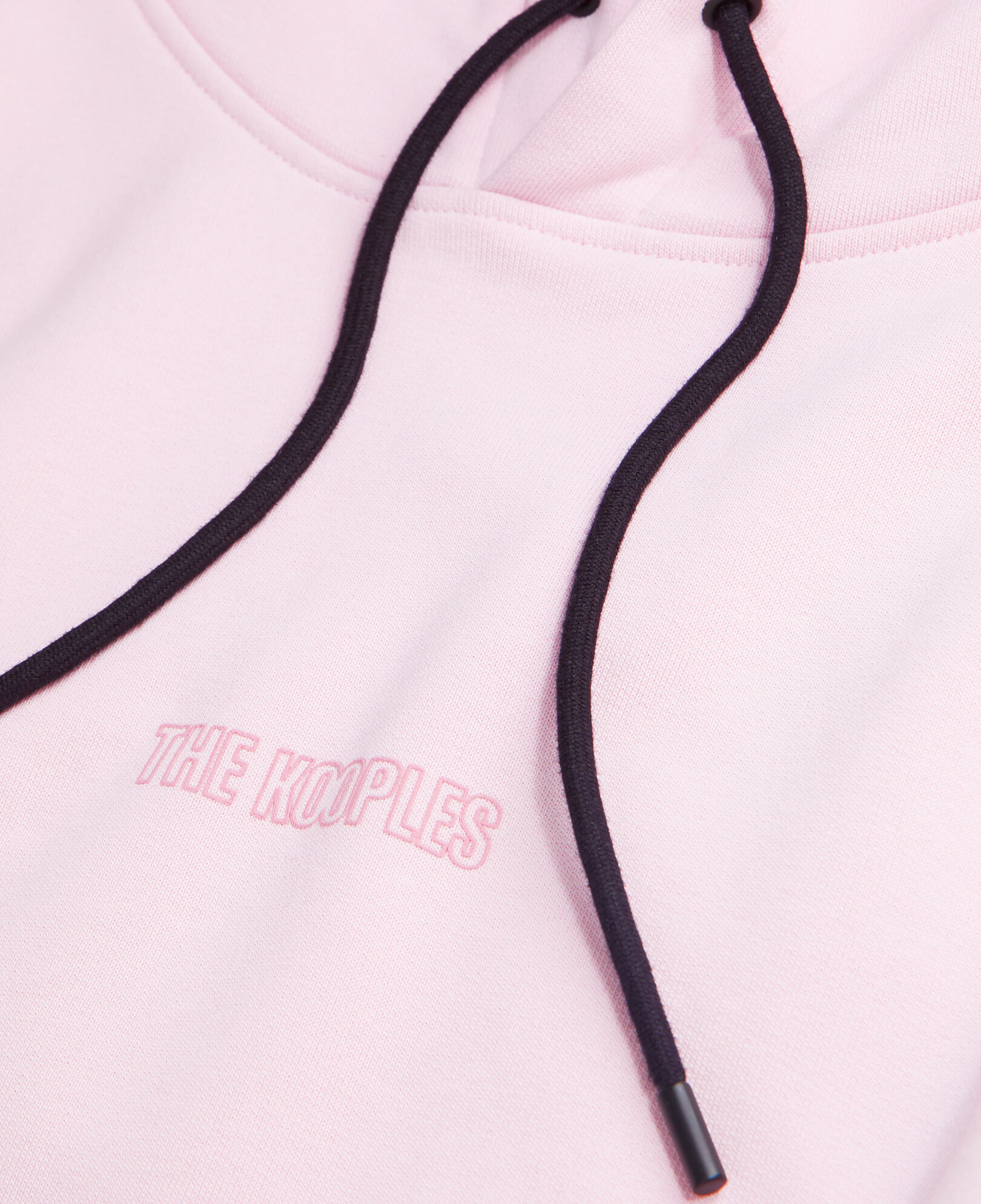The Kooples MEN PALE PINK men's pink hoodie with logo