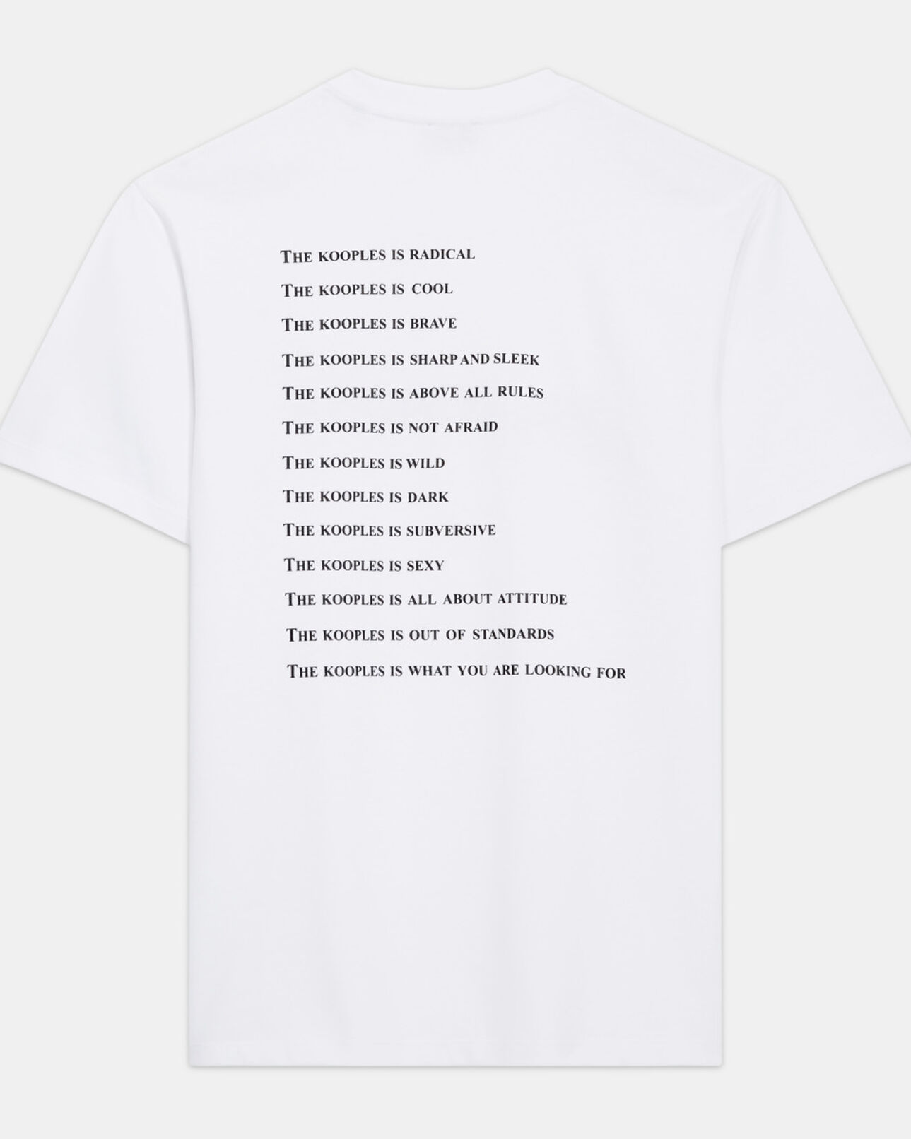The Kooples HOMME SNOW WHITE t-shirt what is blanc et léopard