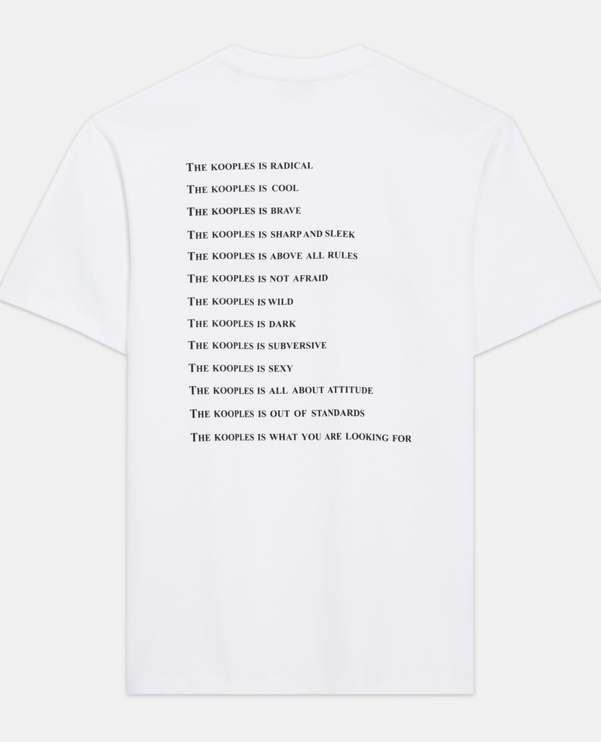 White and leopard print what is T-shirt, SNOW WHITE, hi-res image number null