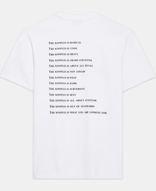 The Kooples H SNOW WHITE white and leopard print what is t-shirt