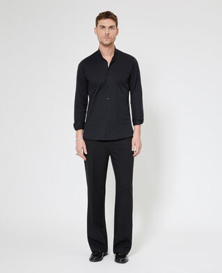 The Kooples HOMME BLACK pantalon semi &eacute;lastiqu&eacute; coupe large noir