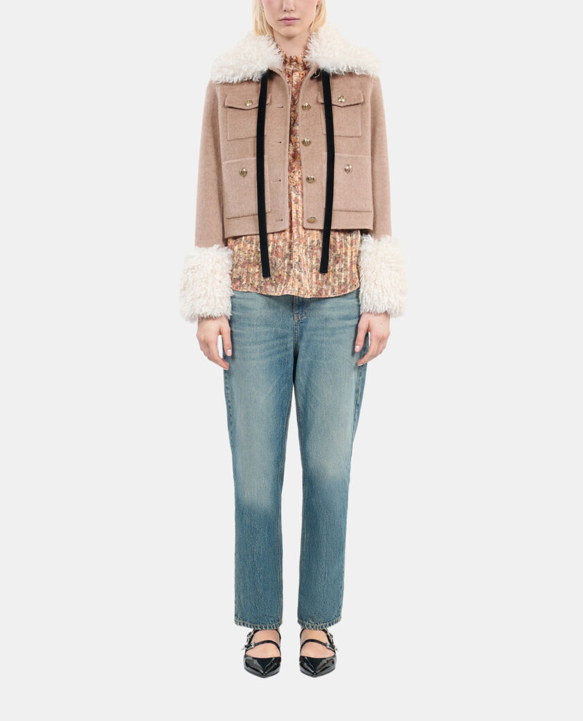 The Kooples F BEIGE LINEN beige jacket