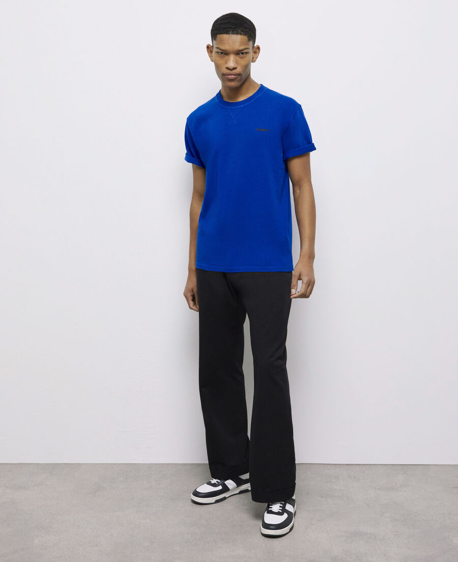men's the kooples blue logo t-shirt