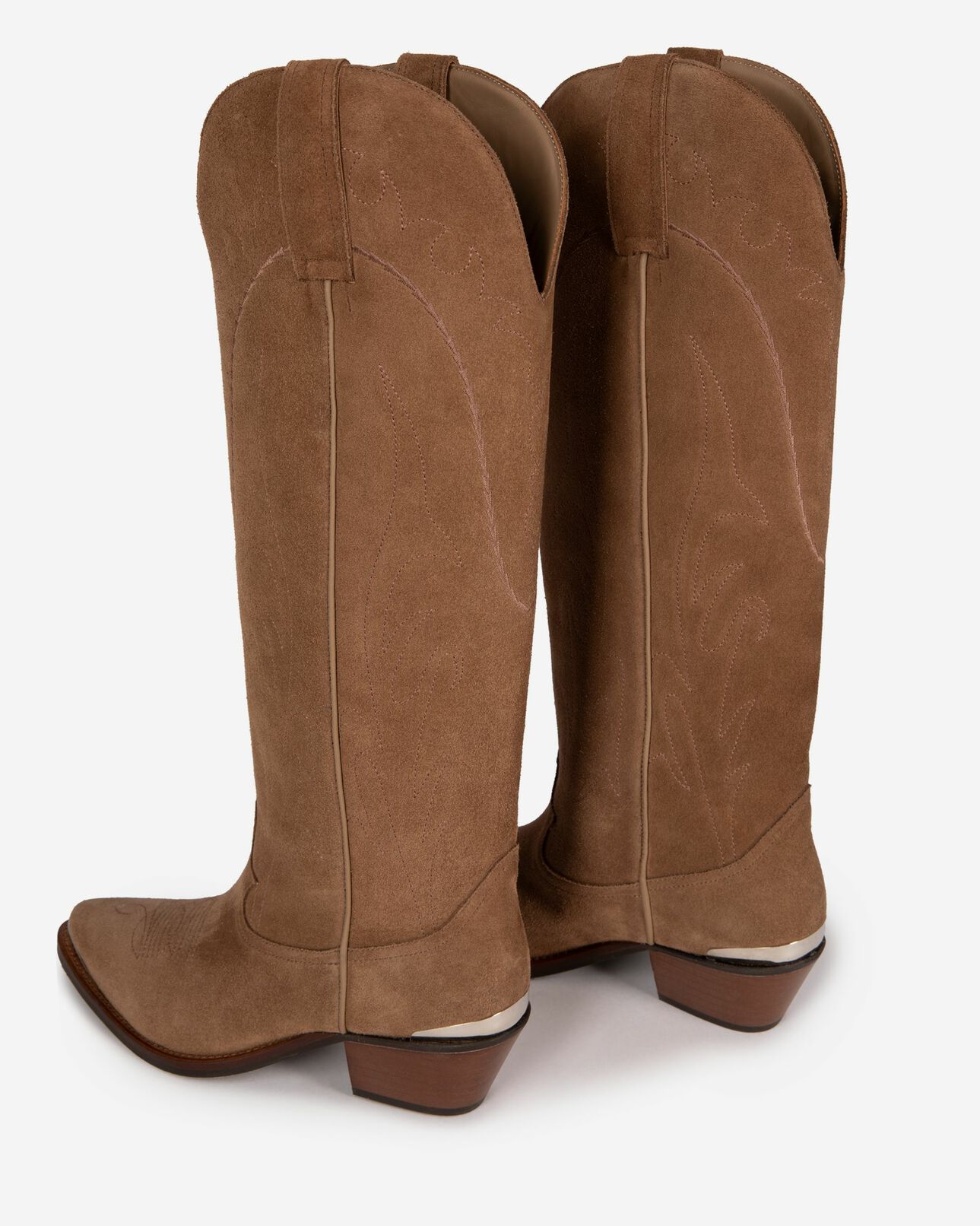 The Kooples DAMEN BROWN braune westernstiefel
