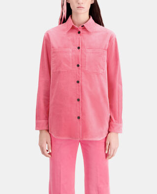 The Kooples F OLD PINK pink corduroy overshirt