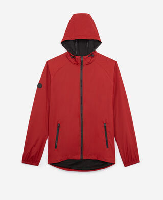 The Kooples HERREN RED rote kapuzenjacke mit reißverschluss