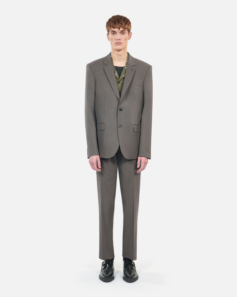 The Kooples MEN BROWN brown wool suit jacket