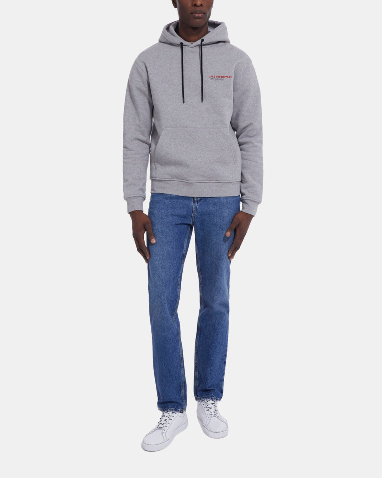 The Kooples H GREY MELANGE i love kooples gray sweatshirt