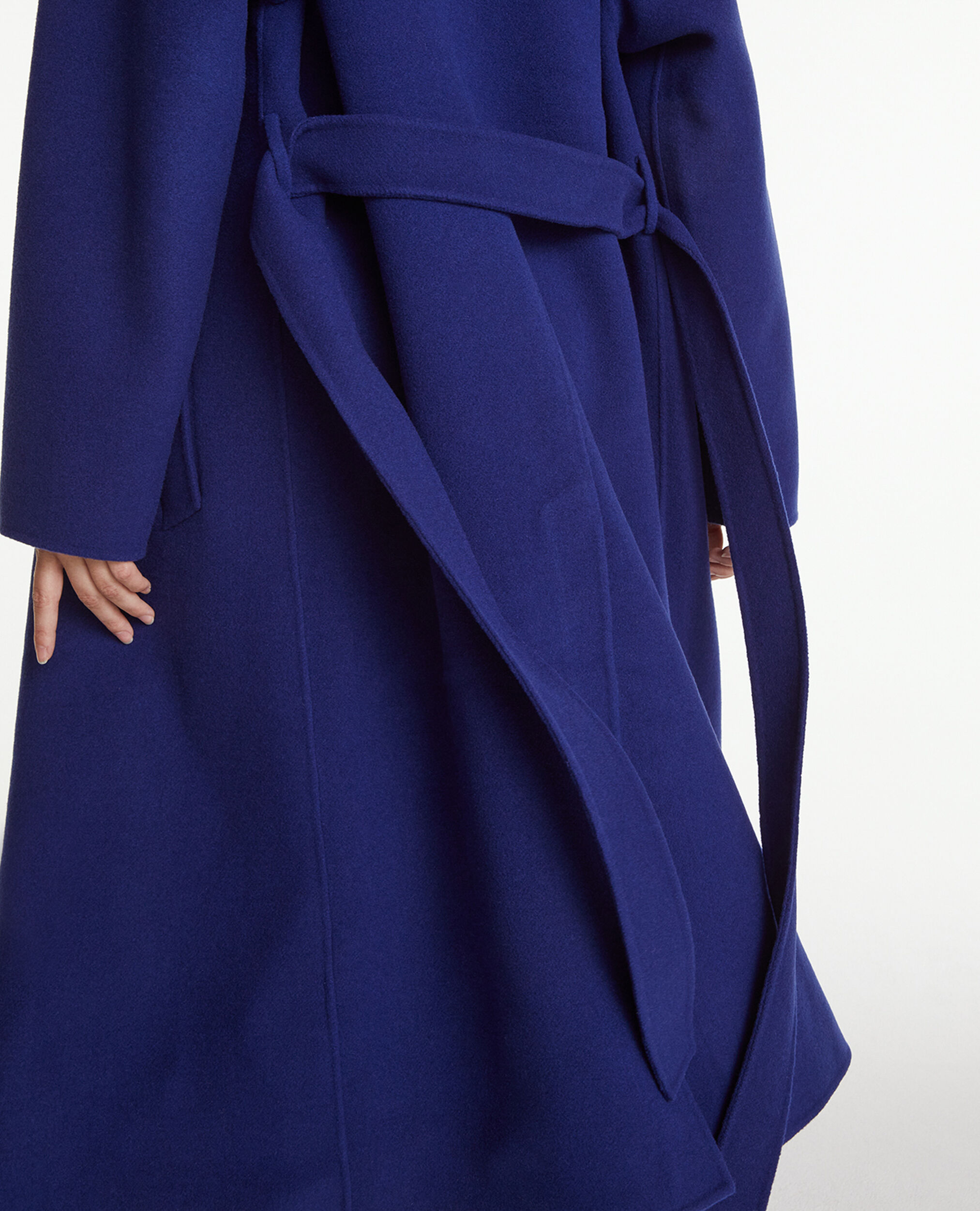 Manteau laine bleu double face oversize, BLUE, hi-res image number null