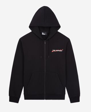 The Kooples HOMME BLACK sweatshirt zippé à capuche what is noir