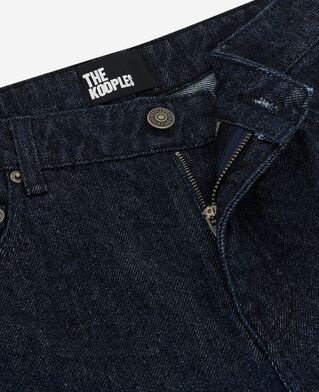 The Kooples F BLUE ELECTRIC blue raw wide-leg jeans