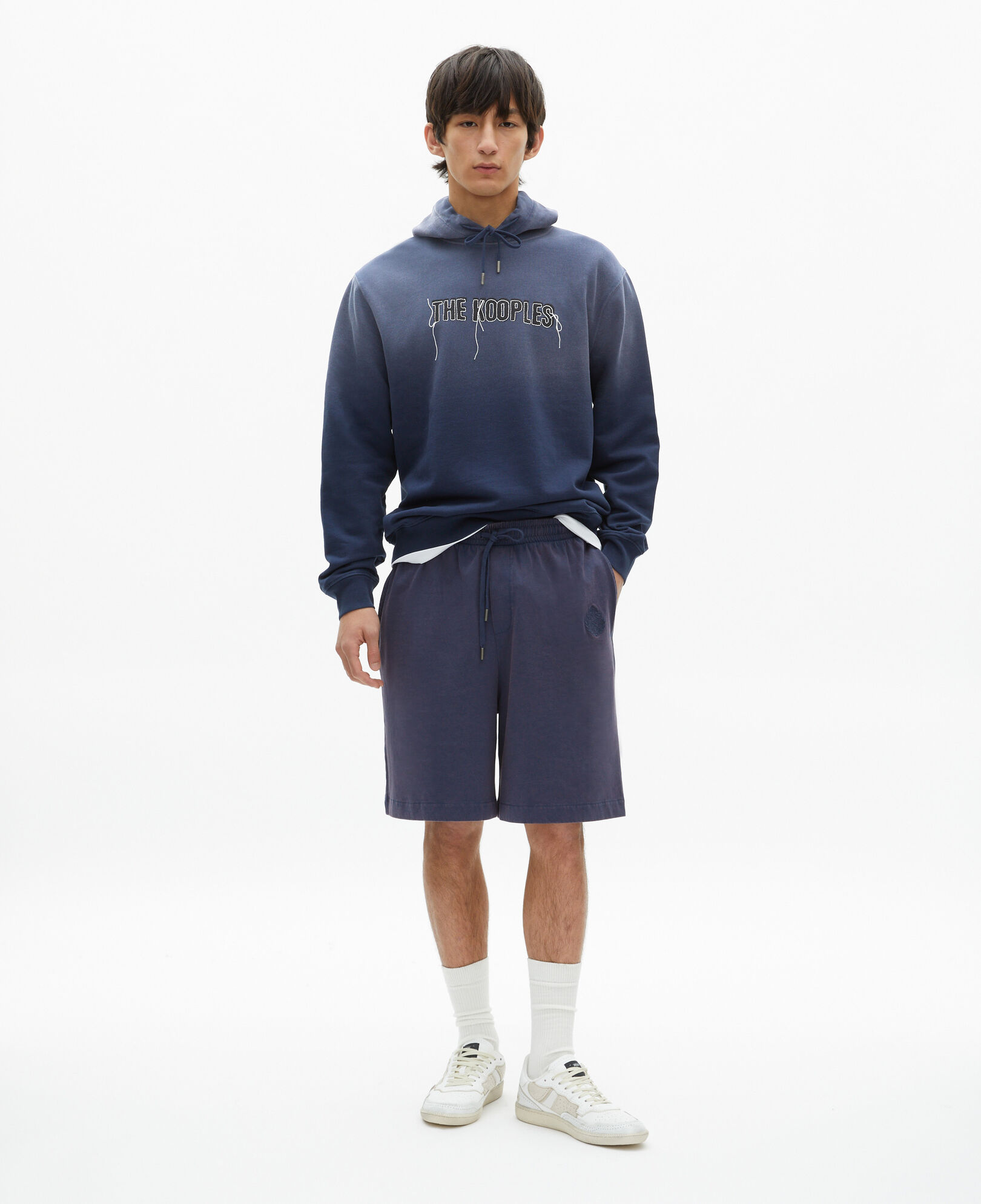 The Kooples MEN DARK NAVY navy logo sweatshirt