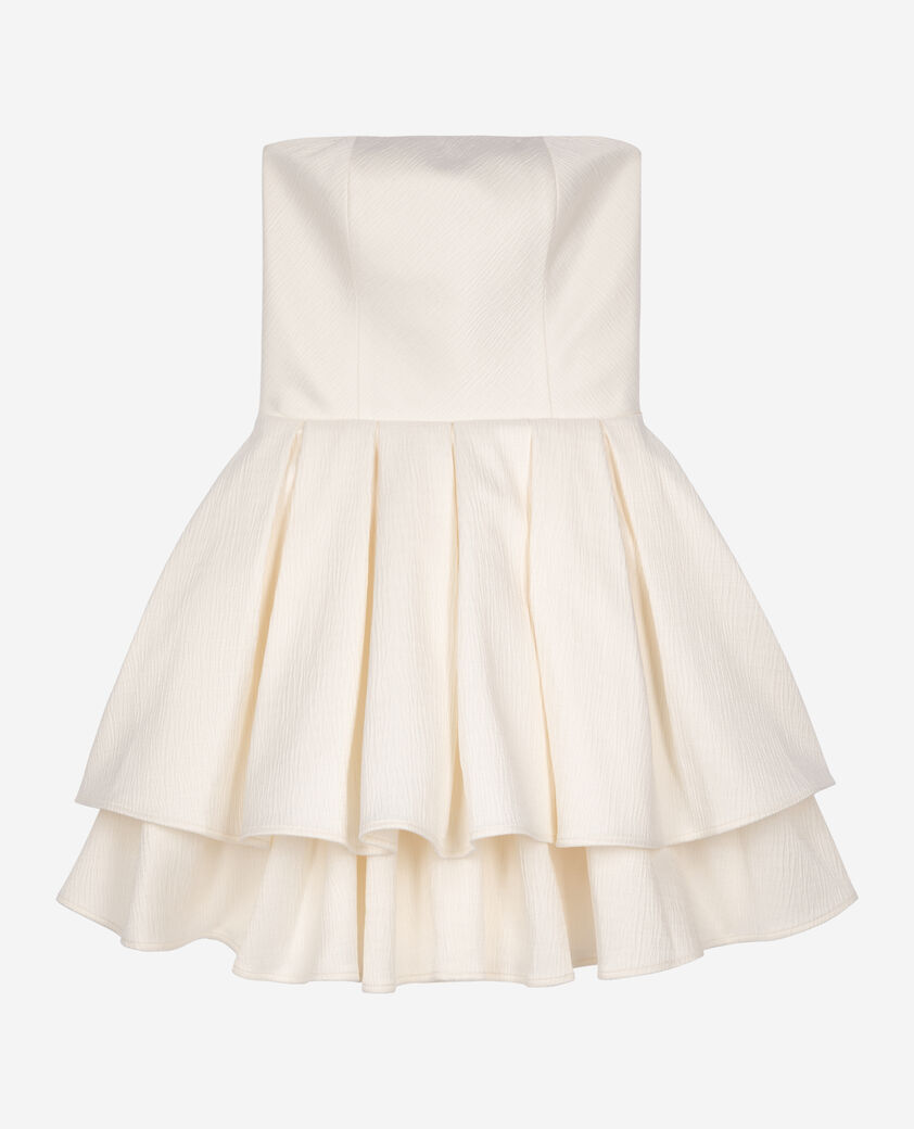 The Kooples WOMEN ECRU short ecru bustier dress