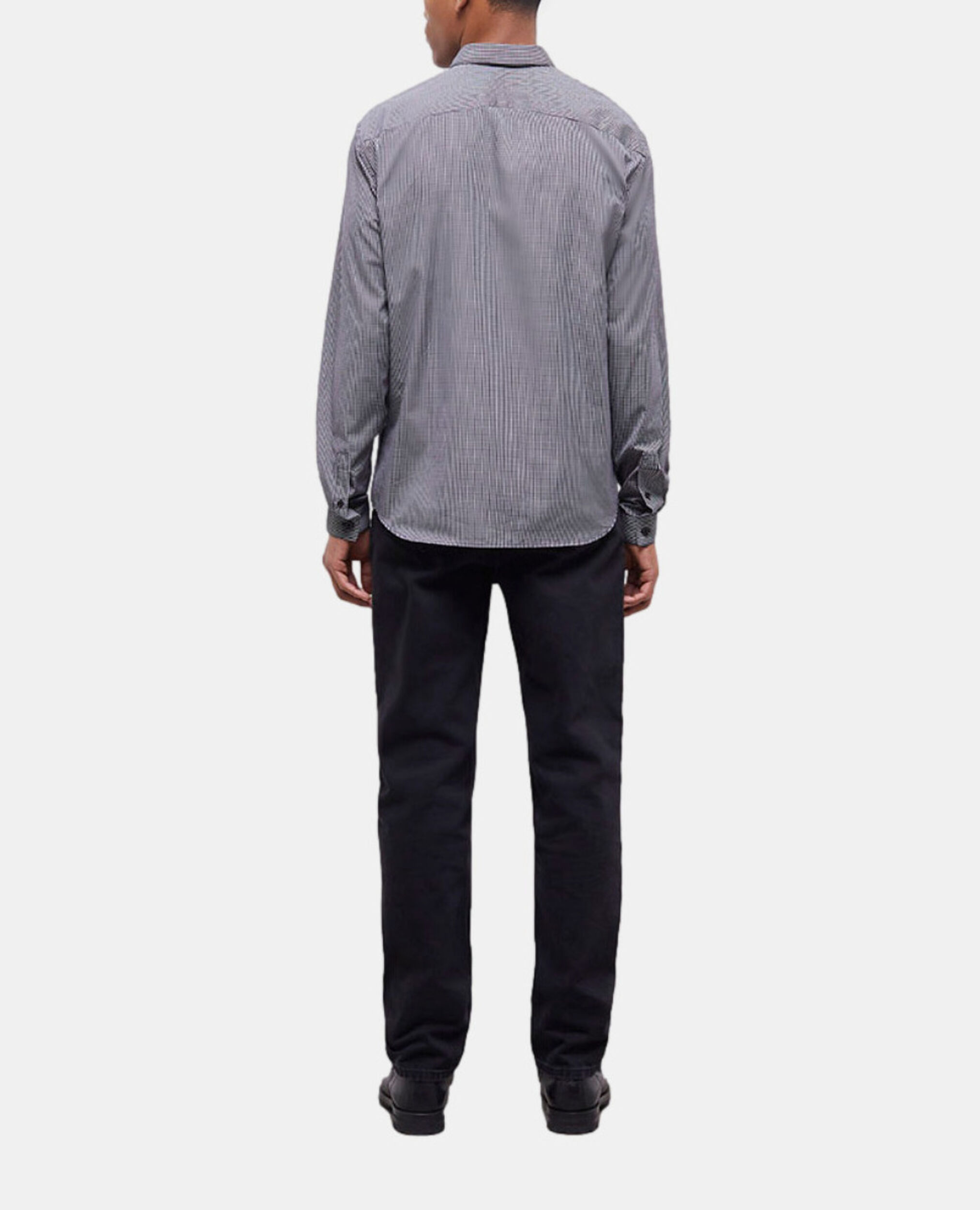 Camisa de cuadros, BLACK WHITE, hi-res image number null