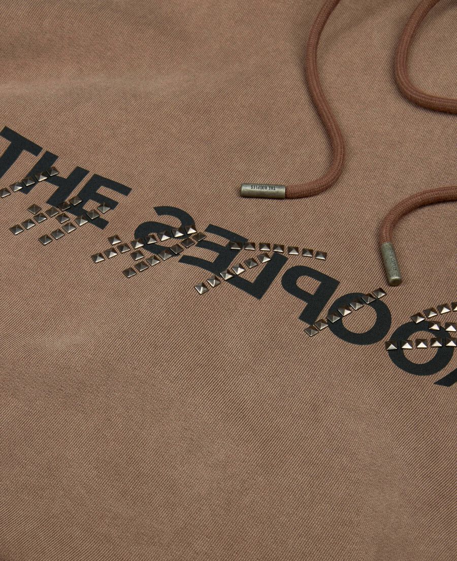 The Kooples MEN CHOCOLATE what is hoodie light brown