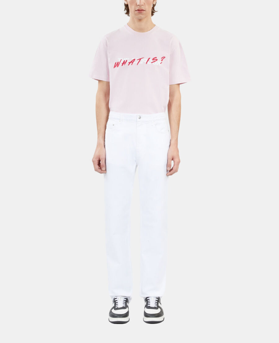 The Kooples HOMME WHITE jean droit blanc
