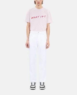 The Kooples HOMME WHITE jean droit blanc