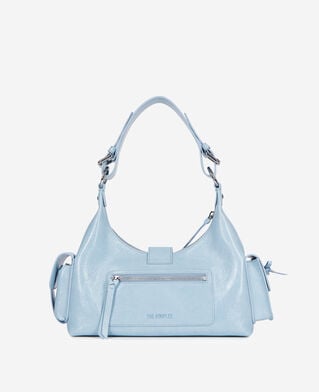 The Kooples DAMEN LIGHT BLUE hellblaue amelia tasche aus leder