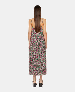 The Kooples F MULTICO long printed slip dress