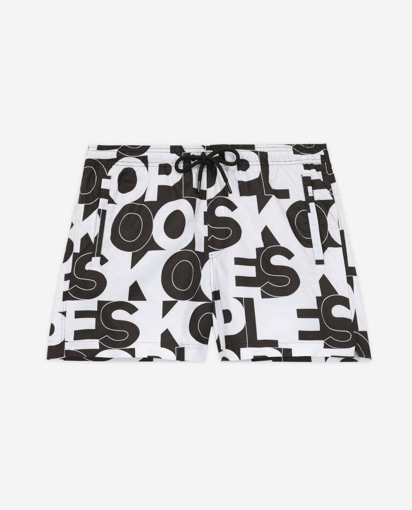 The Kooples H BLACK swim shorts with logo