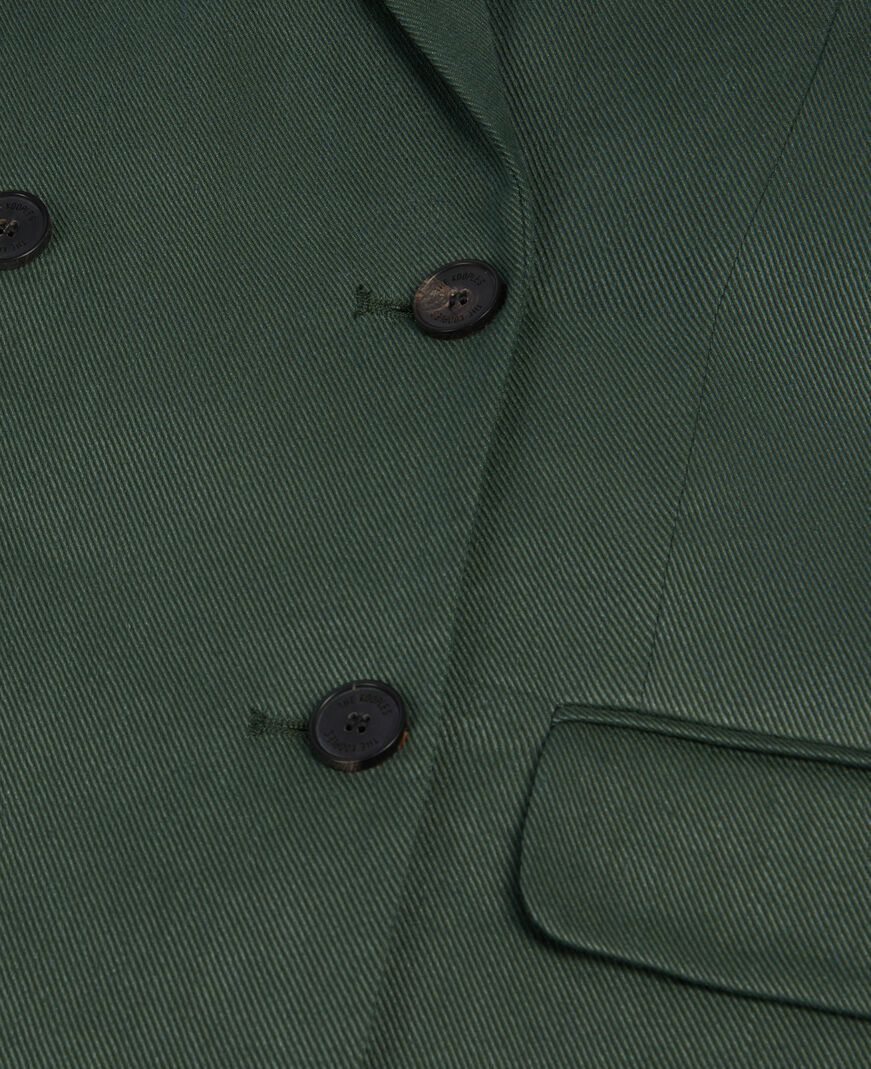 The Kooples F WOOD KAKI green suit jacket