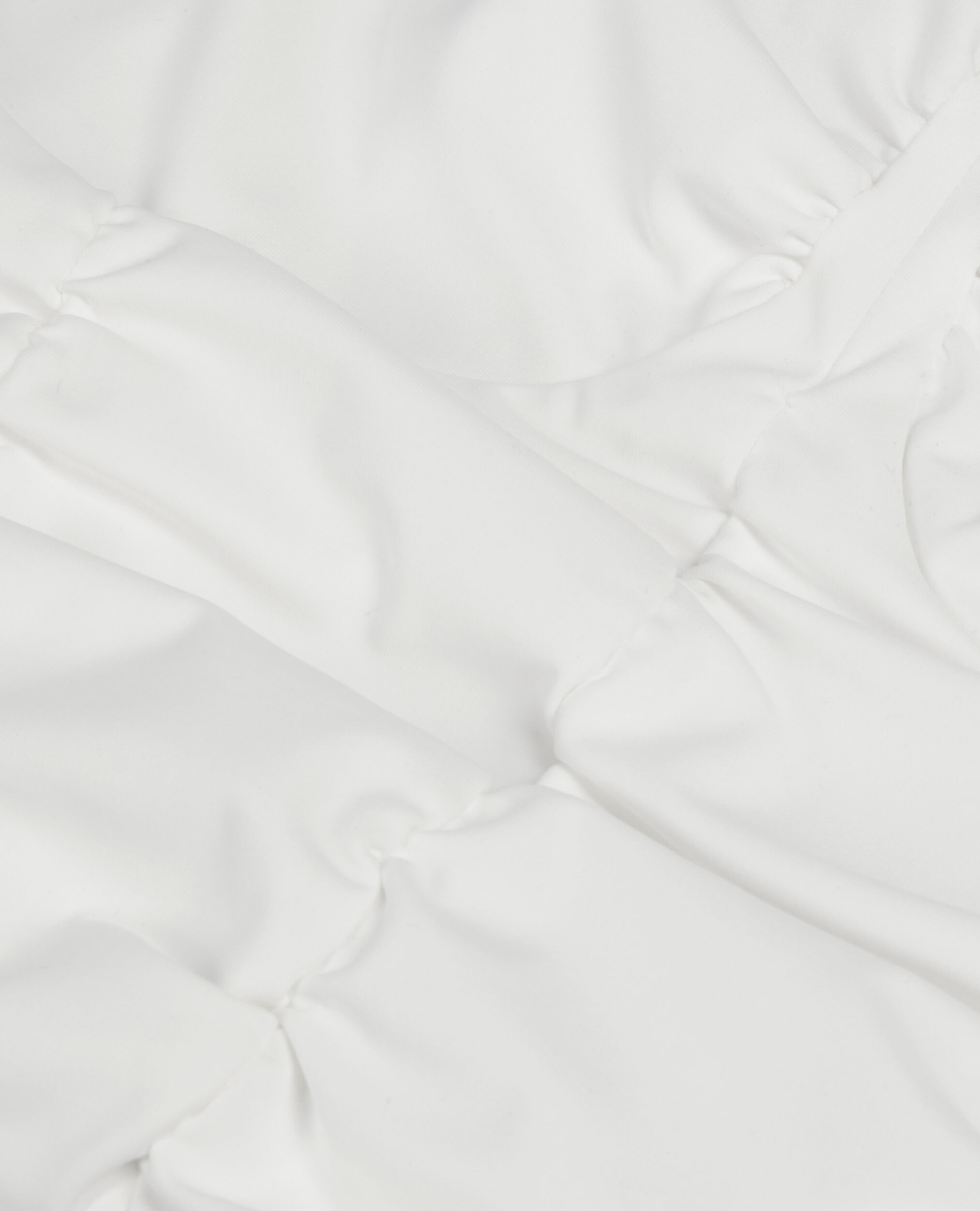Top blanco crudo corto drapeado, ECRU, hi-res image number null
