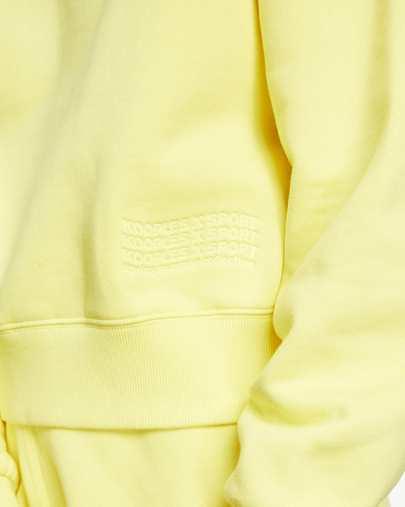 The Kooples WOMEN YELLOW yellow sweatshirt with embossed logo