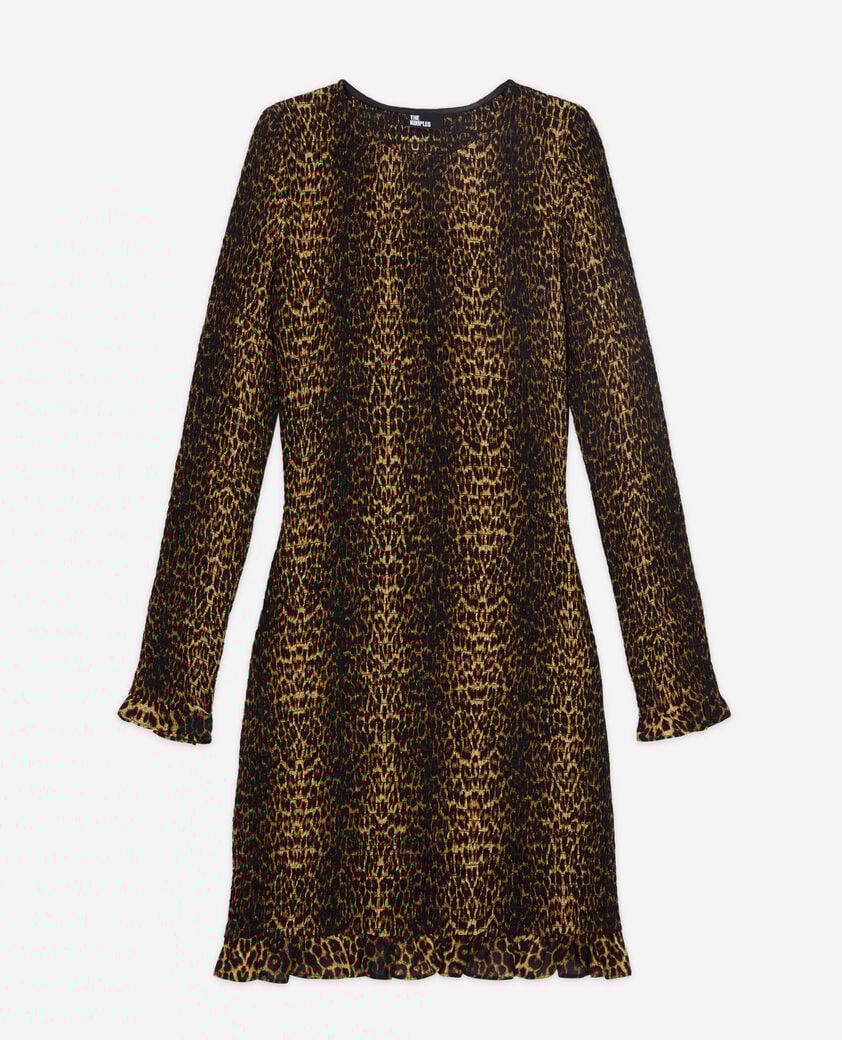 The Kooples FEMME LEOPARD robe courte léopard