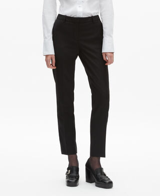 The Kooples WOMEN BLACK tailored black wool pants