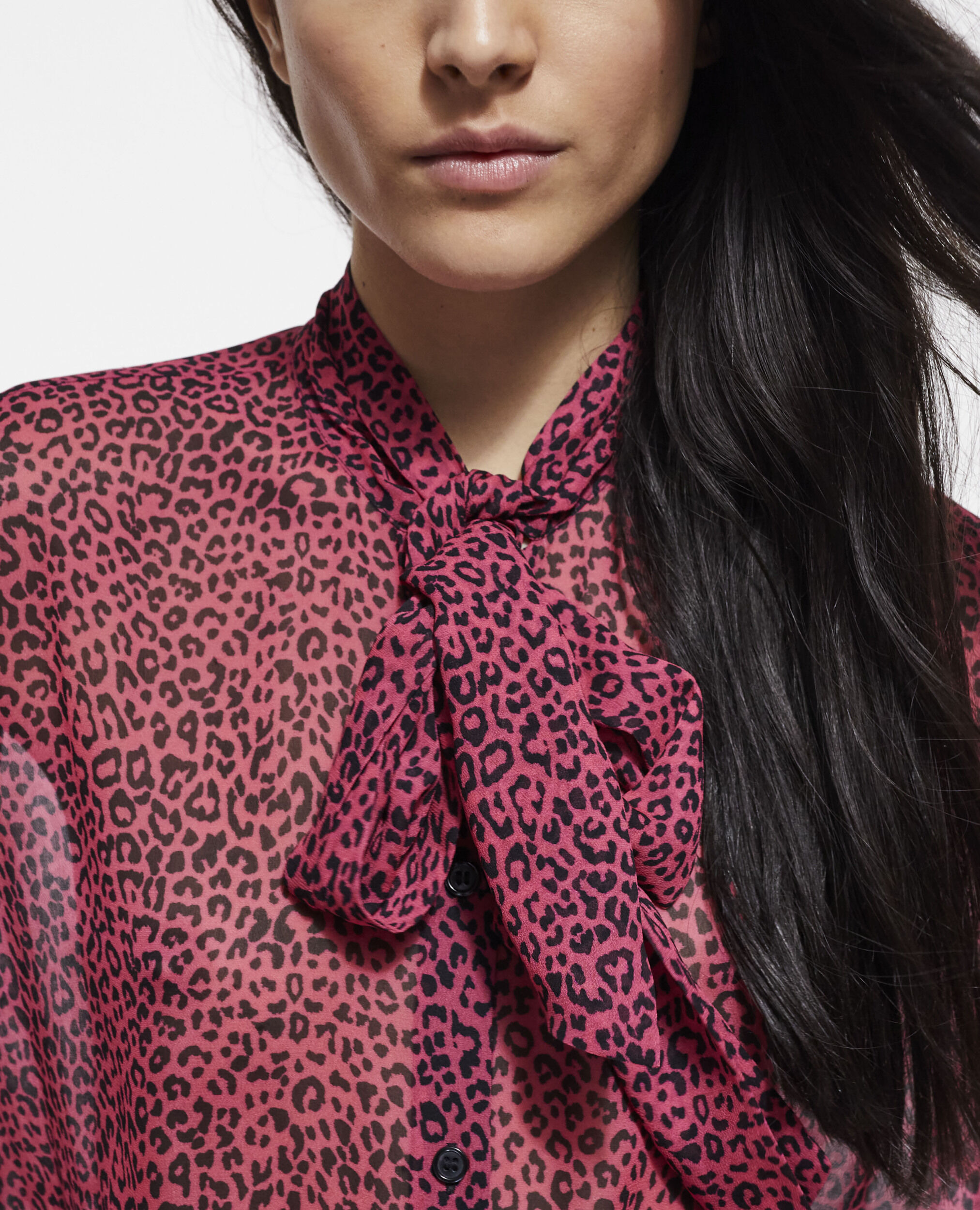 Rosa Leoparden-Hemd, PINK BLACK, hi-res image number null