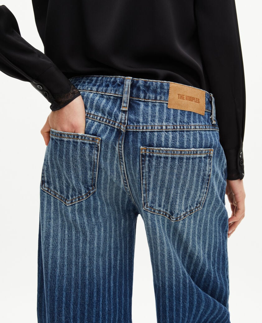 The Kooples F BABY BLUE blue pinstripe jeans