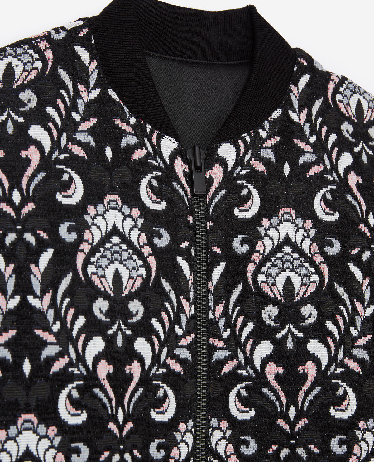 Zara jacquard bomber jacket online