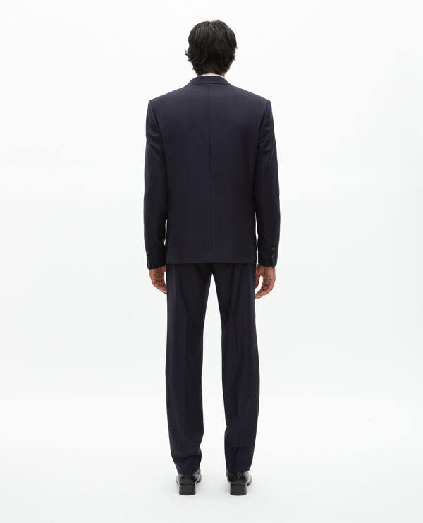 The Kooples MEN DARK NAVY navy blue wool suit jacket