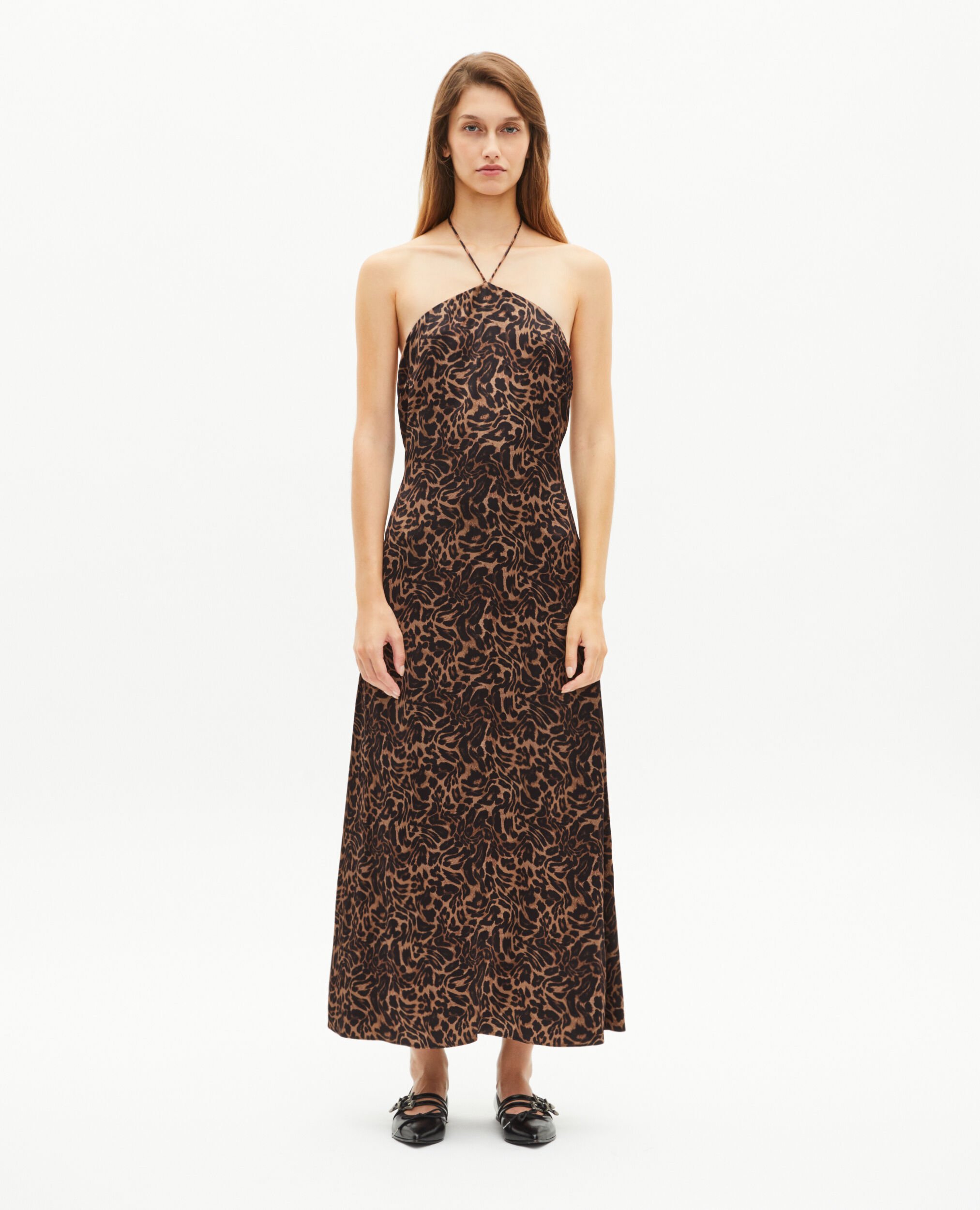 Leopard print sleeveless maxi dress, LEOPARD, hi-res image number null