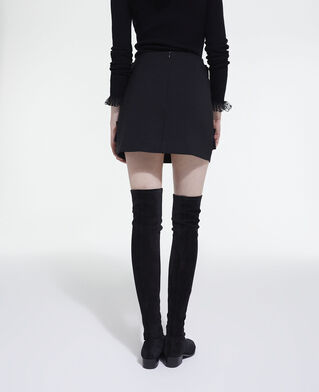 The Kooples FEMME BLACK jupe courte noire